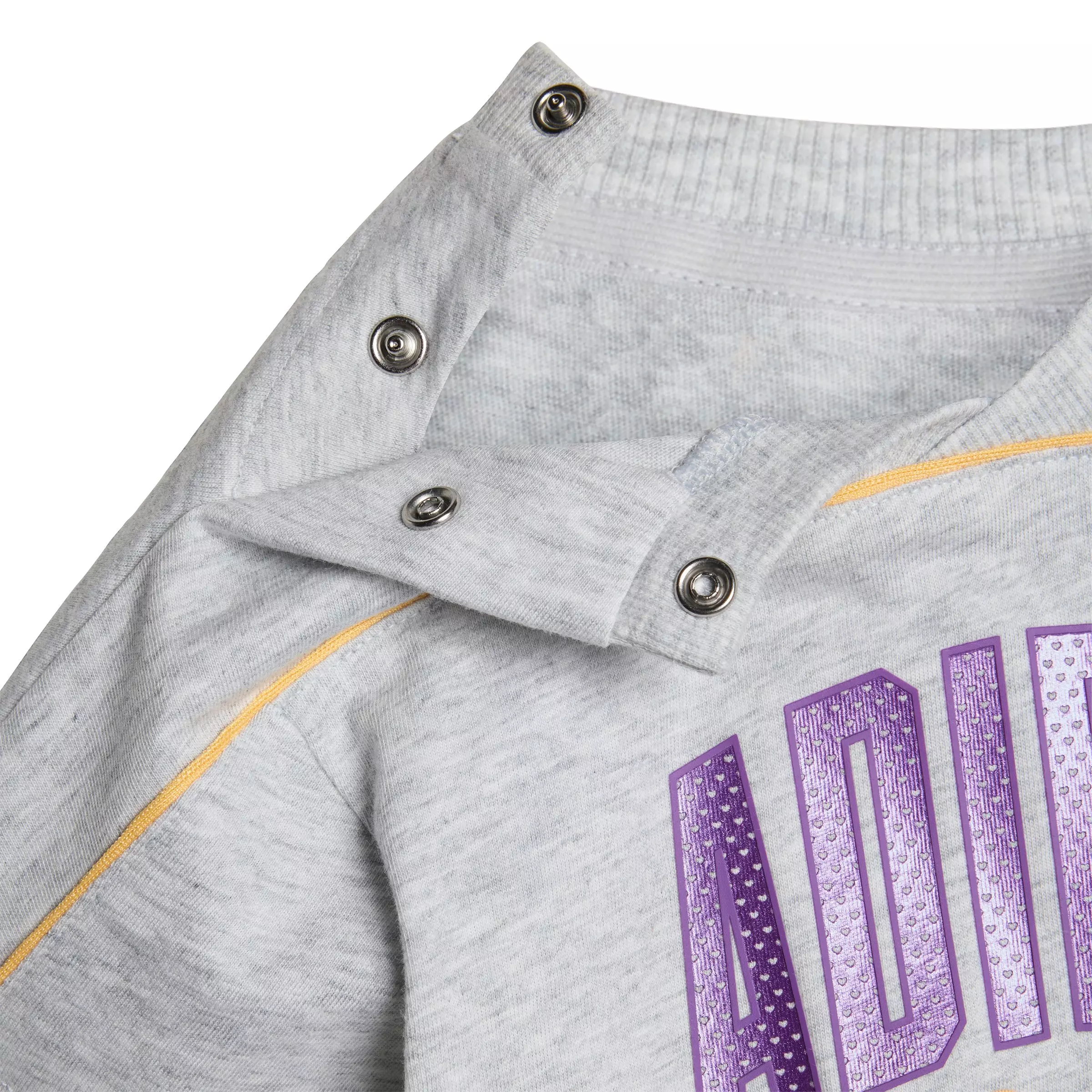 adidas Infant Girls' Disney Minnie Mouse T-Shirt and Short Set - Grey/Purple - GREY/PURPLE