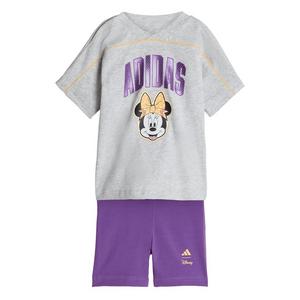 adidas Infant Girls' Disney Minnie Mouse T-Shirt and Short Set - Grey/Purple