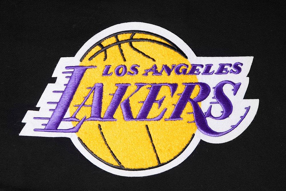 Pro Standard Women's Los Angeles Lakers Retro Classic Cropped Hoodie - Black/Purple - BLACK/PURPLE Thumbnail View 5