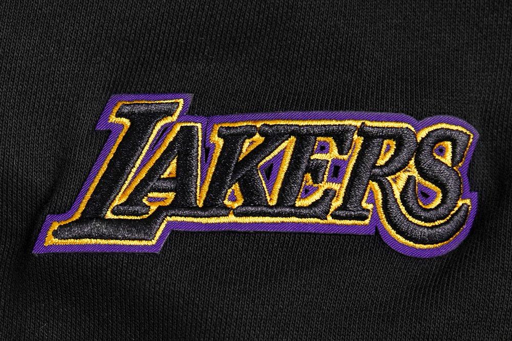 Pro Standard Women's Los Angeles Lakers Retro Classic Cropped Hoodie - Black/Purple - BLACK/PURPLE Thumbnail View 6