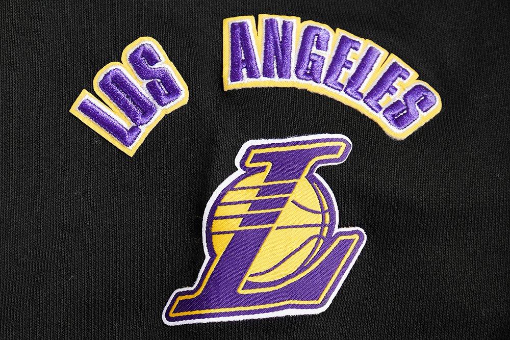 Pro Standard Women's Los Angeles Lakers Retro Classic Cropped Hoodie - Black/Purple - BLACK/PURPLE Thumbnail View 7