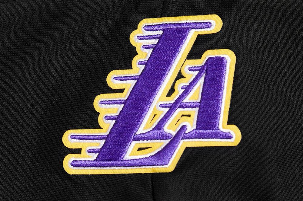 Pro Standard Women's Los Angeles Lakers Retro Classic Cropped Hoodie - Black/Purple - BLACK/PURPLE Thumbnail View 8