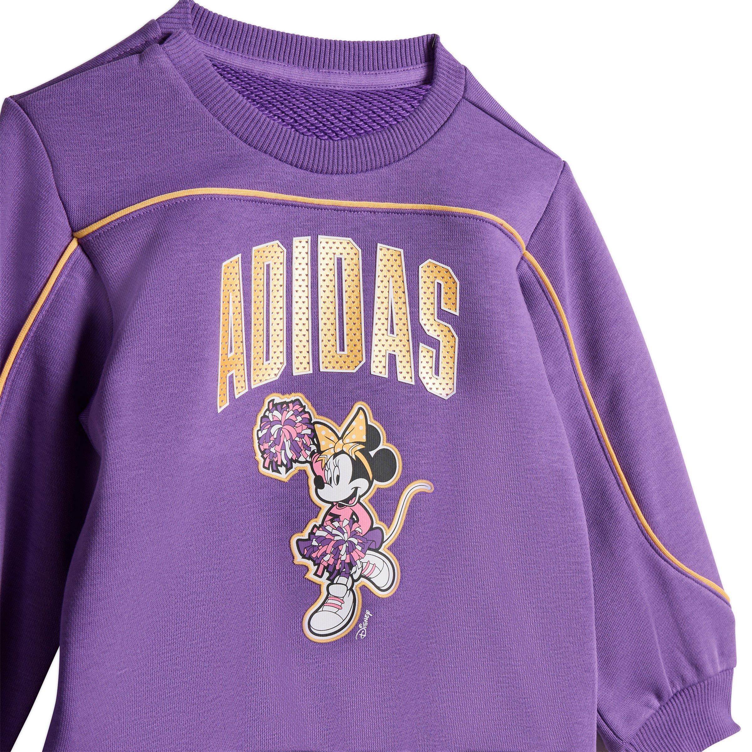 adidas Infant Girls' Disney Minnie Mouse Jogger and Tee Set - Purple/Grey - PURPLE/GREY Thumbnail View 2