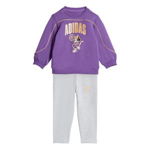 adidas Infant Girls' Disney Minnie Mouse Jogger and Tee Set - Purple/Grey