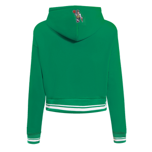 Pro Standard Women's Boston Celtics Retro Classic Cropped Hoodie - Green