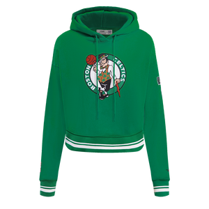 Pro Standard Women's Boston Celtics Retro Classic Cropped Hoodie - Green