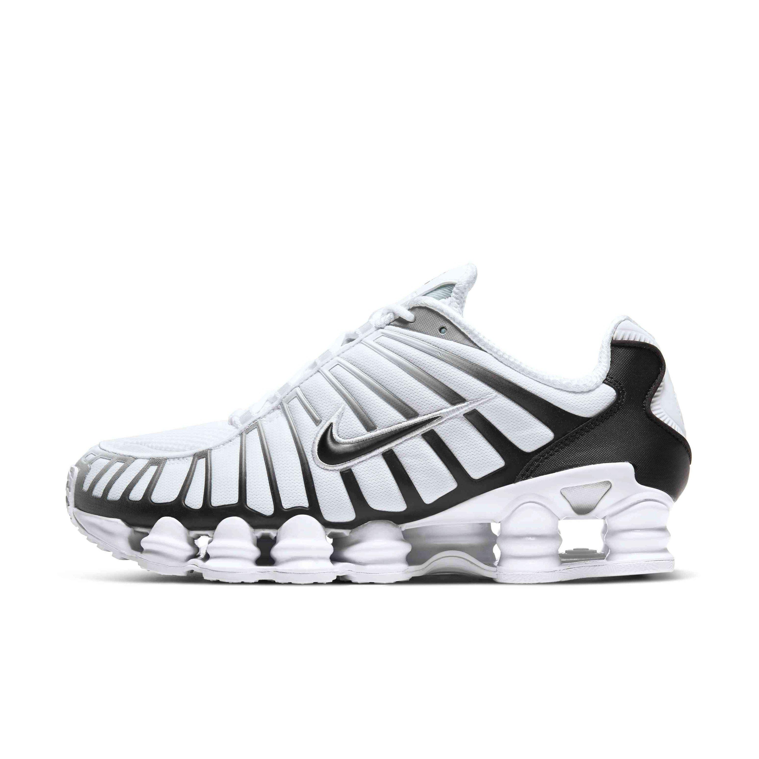 Nike Shox TL "White/Metallic Platinum/Black" Men's Shoe - WHITE/PLATINUM/BLACK Thumbnail View 2