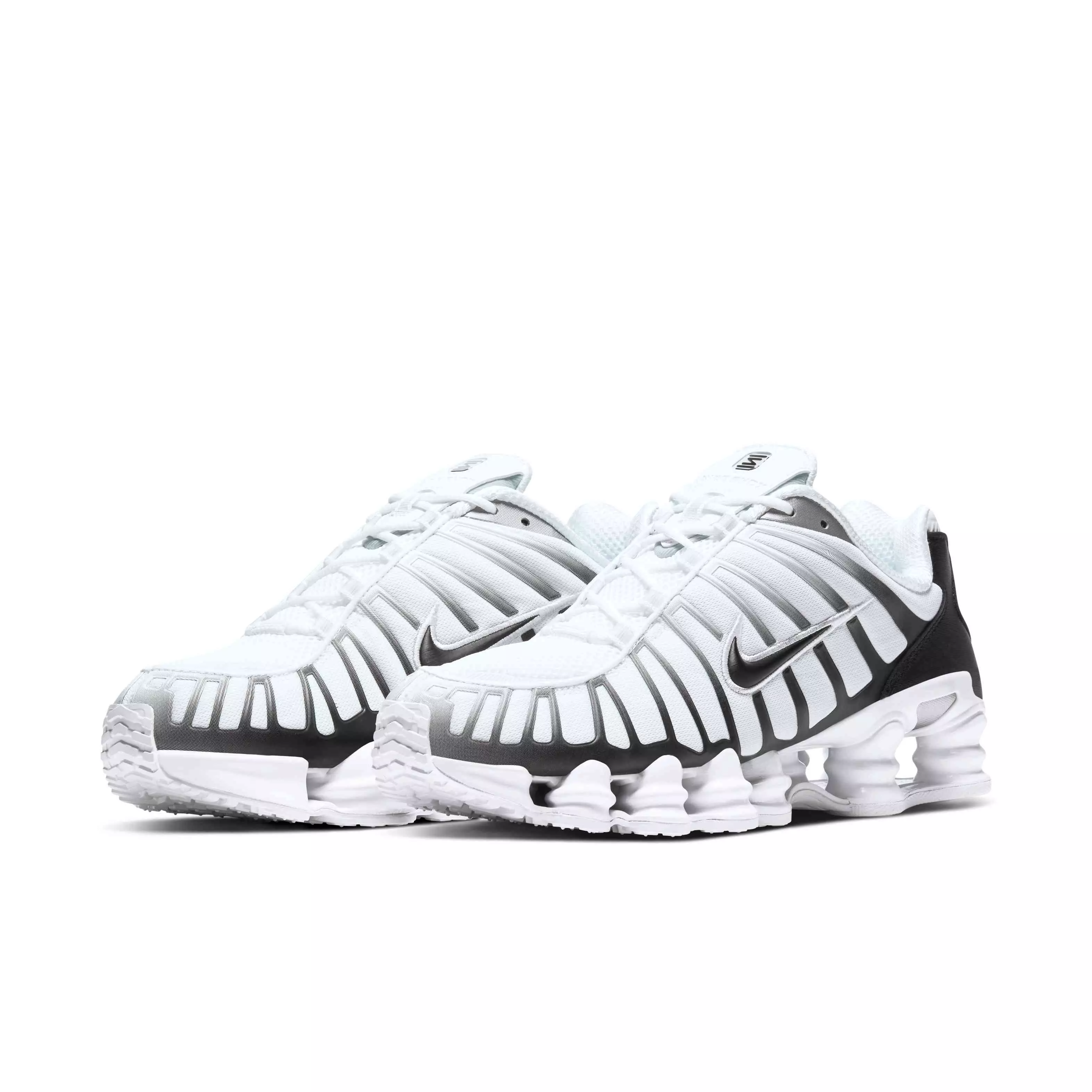 Nike Shox TL "White/Metallic Platinum/Black" Men's Shoe - WHITE/PLATINUM/BLACK