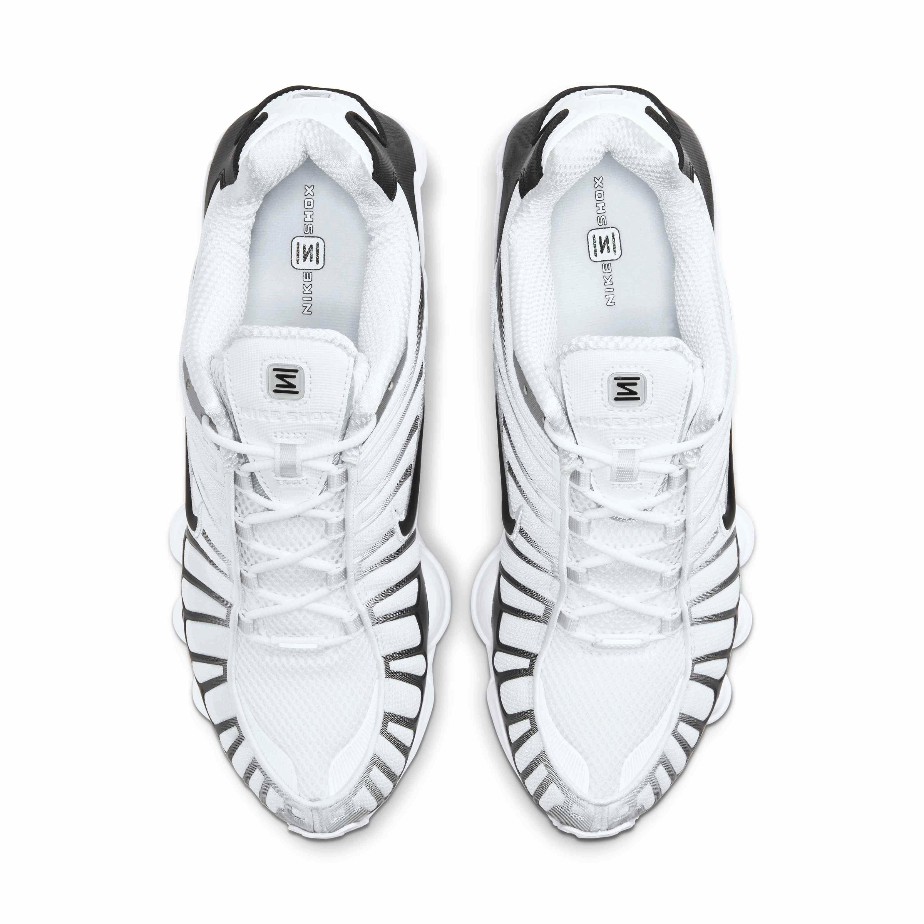 Nike Shox TL "White/Metallic Platinum/Black" Men's Shoe - WHITE/PLATINUM/BLACK Thumbnail View 4