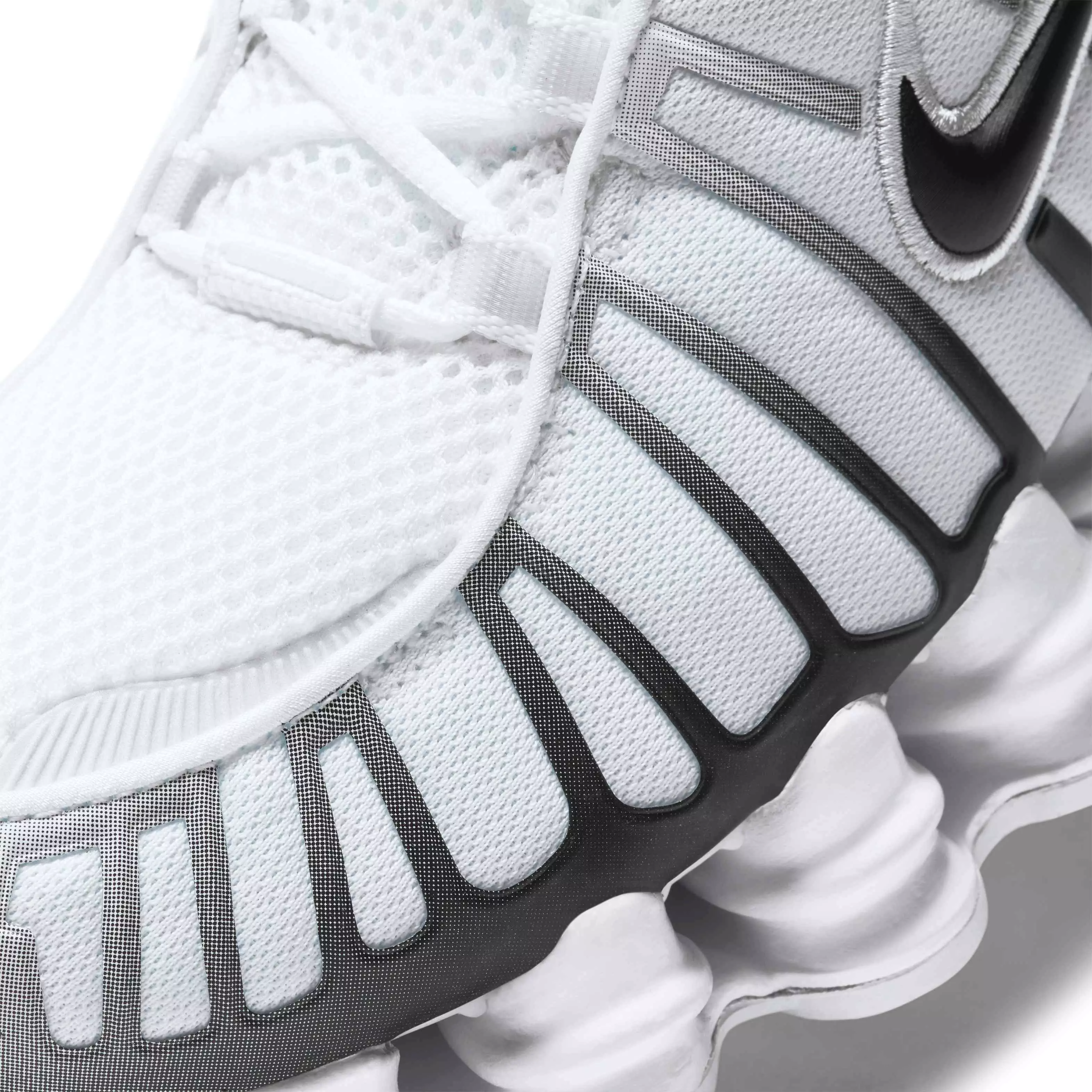 Nike Shox TL "White/Metallic Platinum/Black" Men's Shoe - WHITE/PLATINUM/BLACK
