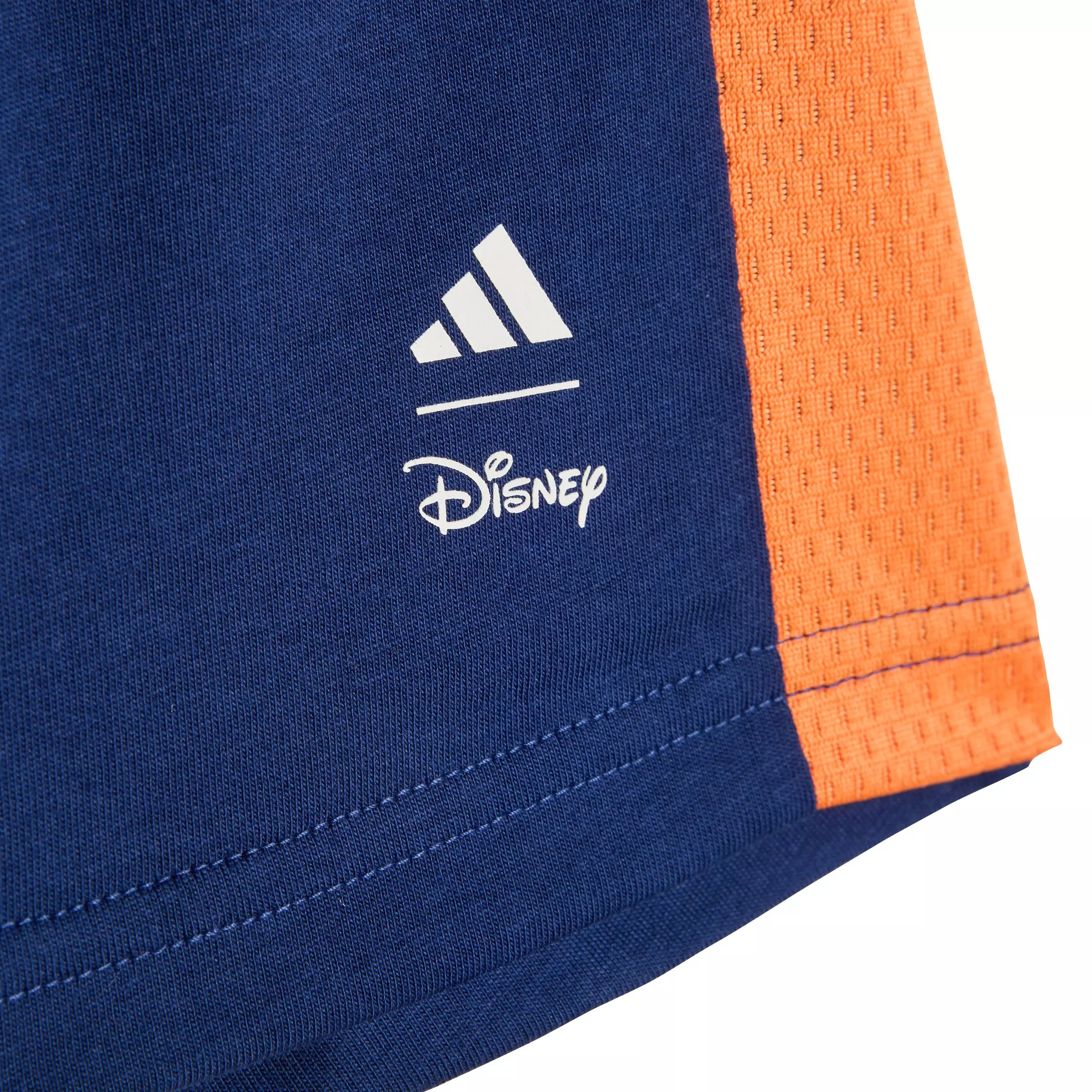 adidas Infant Kids' Disney Mickey Mouse T-Shirt and Shorts Set - Orange/Blue - ORANGE/BLUE
