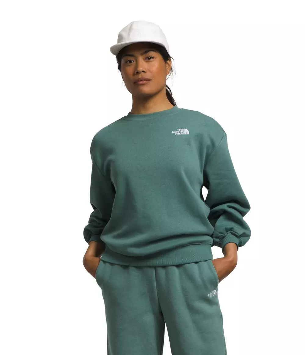 The North Face Women’s Evolution Oversized Crew - DK GREEN
