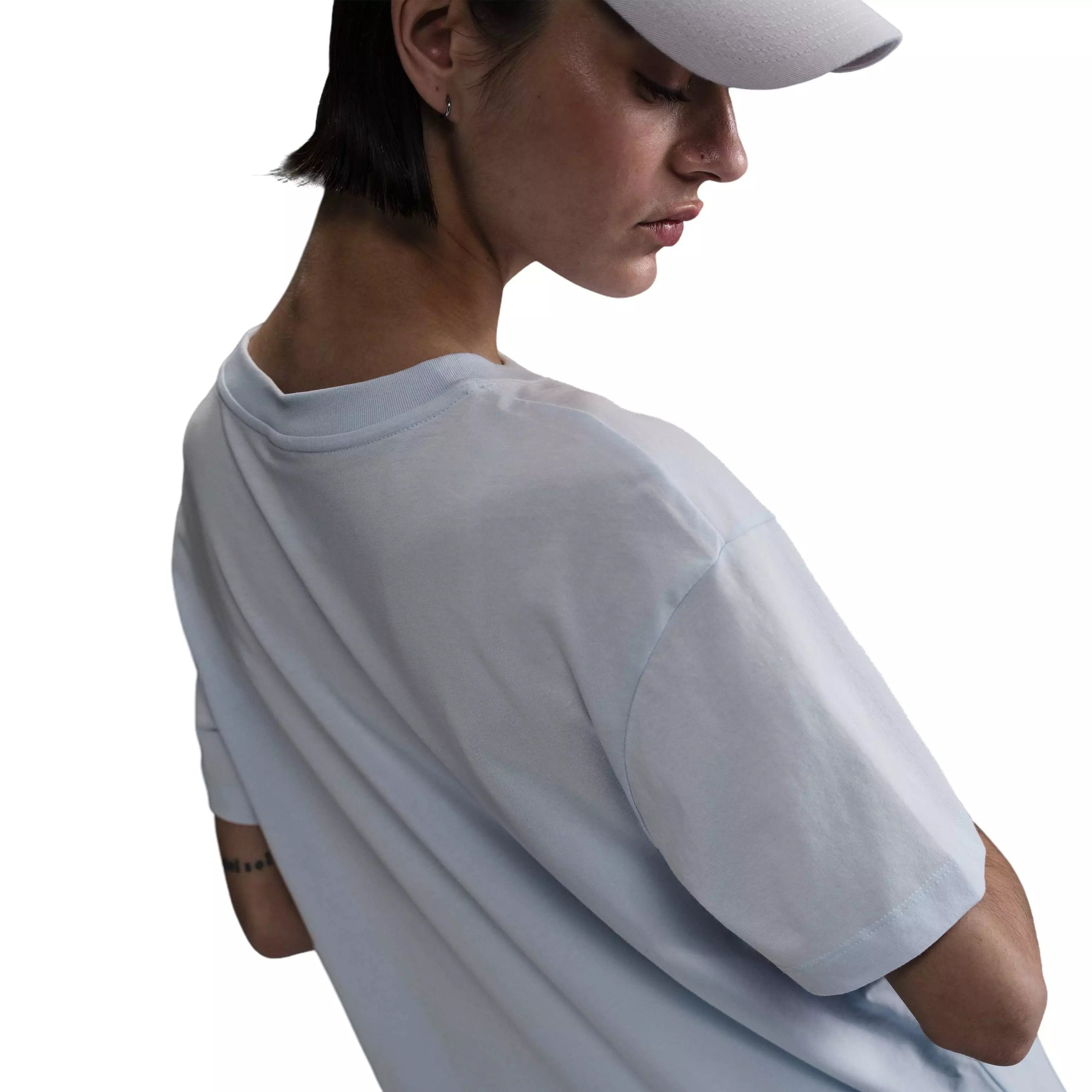 Nike Women's Sportswear Essentials Oversized Short Sleeve T-Shirt Dress - Blue - BLUE