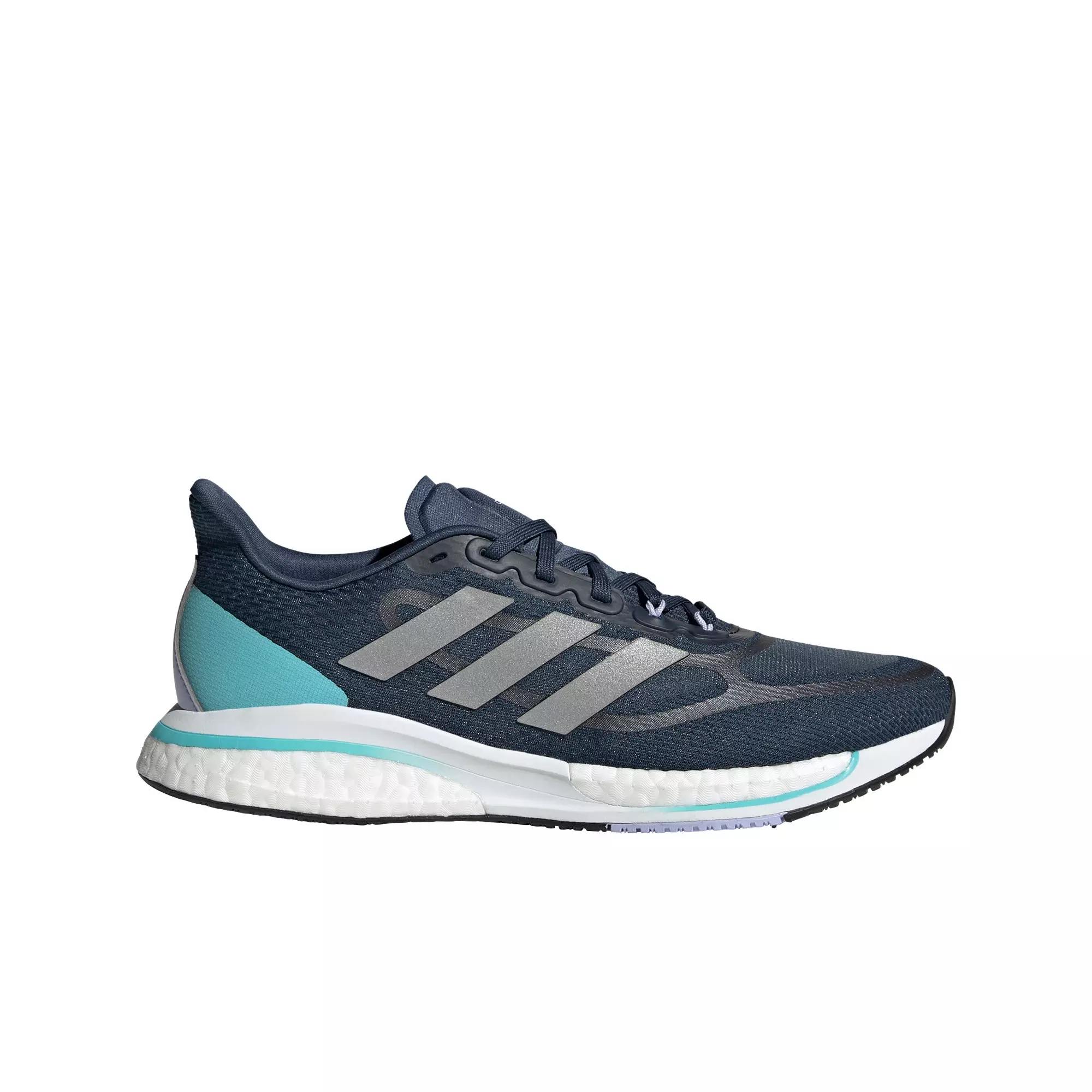 adidas Supernova+ "Crew Navy/Silver Metallic/Pulse Aqua" Women's Running Shoe - NAVY/SILVER