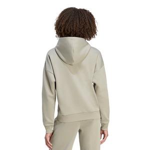 adidas Women's Essentials Small Logo Feel Cozy Hoodie - Silver Pebble - SILVER PEBBLE
