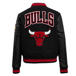 Pro Standard Women's Chicago Bulls Retro Classic Varsity Jacket - Black/Red