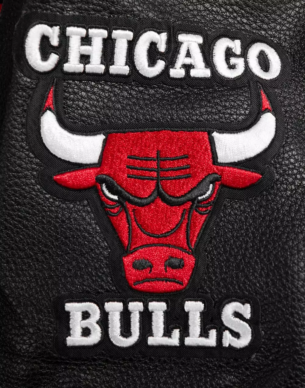 Pro Standard Women's Chicago Bulls Retro Classic Cuffed Varsity Jacket - Black/Red - BLACK/RED