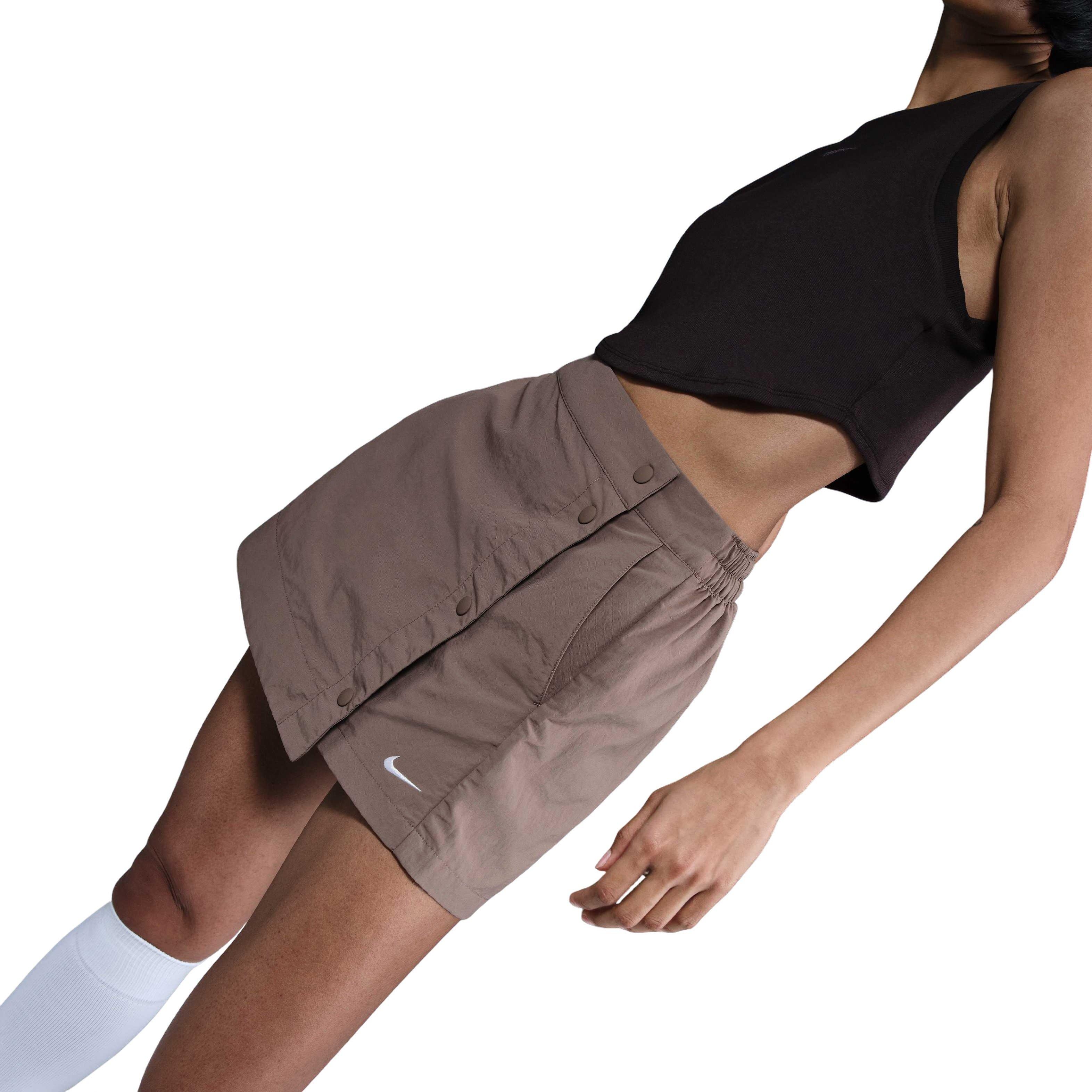 Nike Women's Sportswear Essential Woven Mid-Rise 3" Skort - BROWN Thumbnail View 5