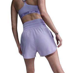 Nike Women's One Dri-FIT Ultra High-Waisted 3" Brief-Lined Shorts -Purple