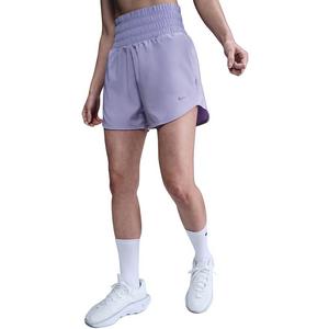 Nike Women's One Dri-FIT Ultra High-Waisted 3" Brief-Lined Shorts -Purple