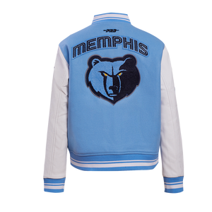 Pro Standard Women's Memphis Grizzlies Retro Classic Varsity Jacket - Blue/White