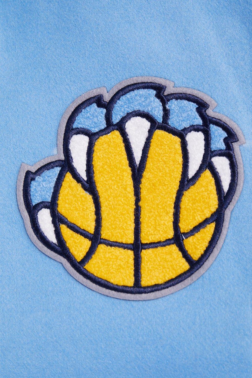 Pro Standard Women's Memphis Grizzlies Retro Classic Varsity Jacket - Blue/White - BLUE/WHITE Thumbnail View 7