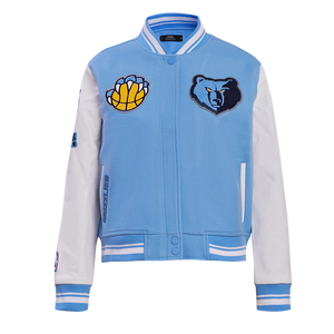 Pro Standard Women's Memphis Grizzlies Retro Classic Varsity Jacket - Blue/White