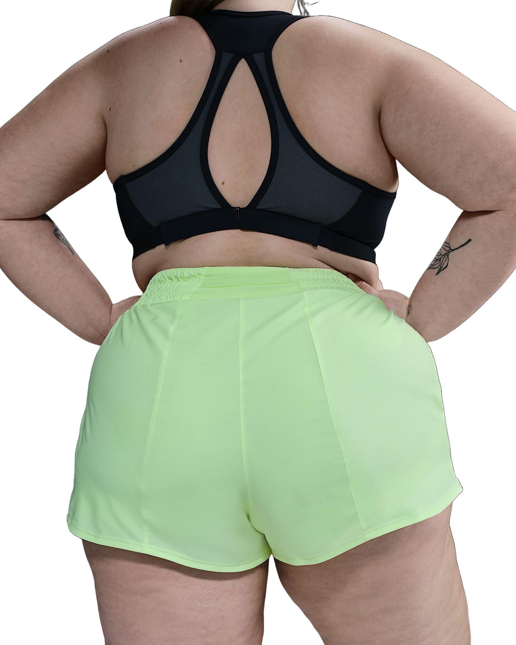 Nike Women's One Dri-FIT 3" 2-in-1 High-Waisted Shorts -Yellow - YELLOW Thumbnail View 2