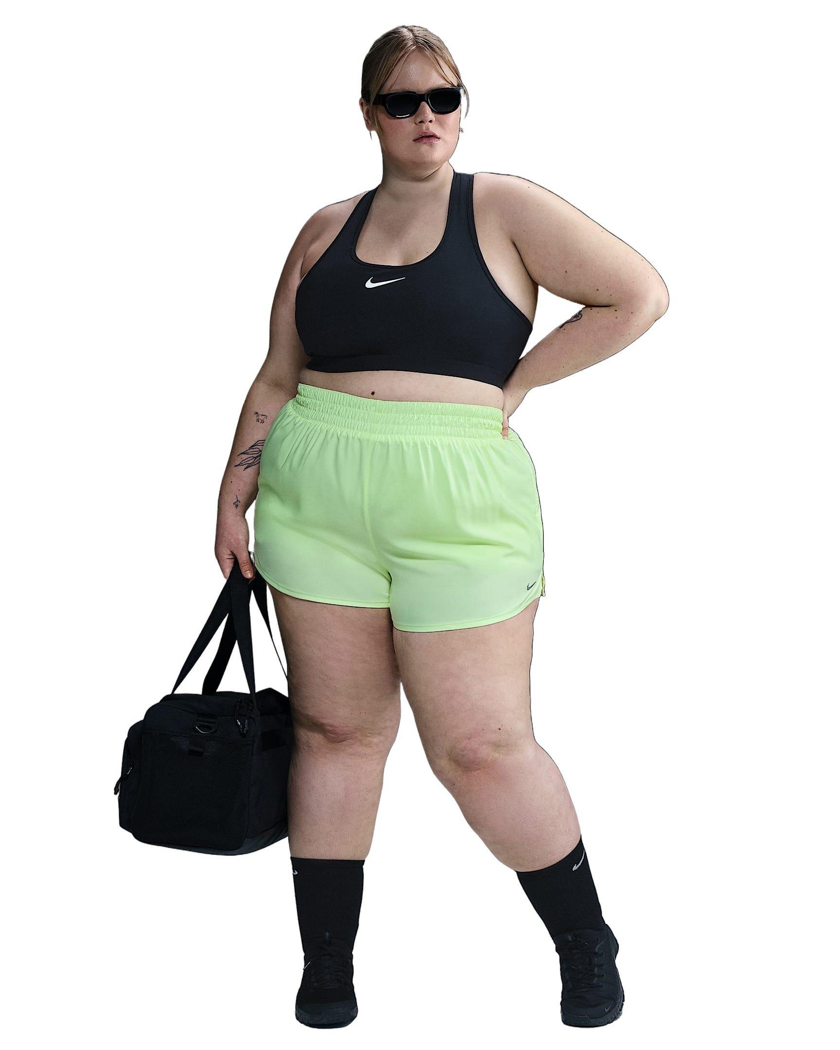 Nike Women's One Dri-FIT 3" 2-in-1 High-Waisted Shorts -Yellow - YELLOW Thumbnail View 5