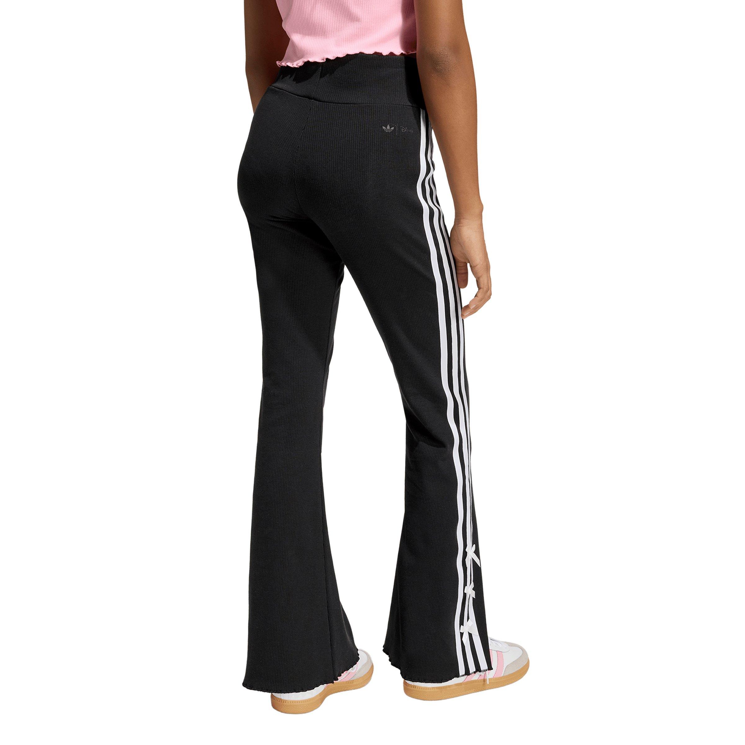 adidas Originals Big Girls' Disney High Waist Flared Leggings - Black - BLACK Thumbnail View 2