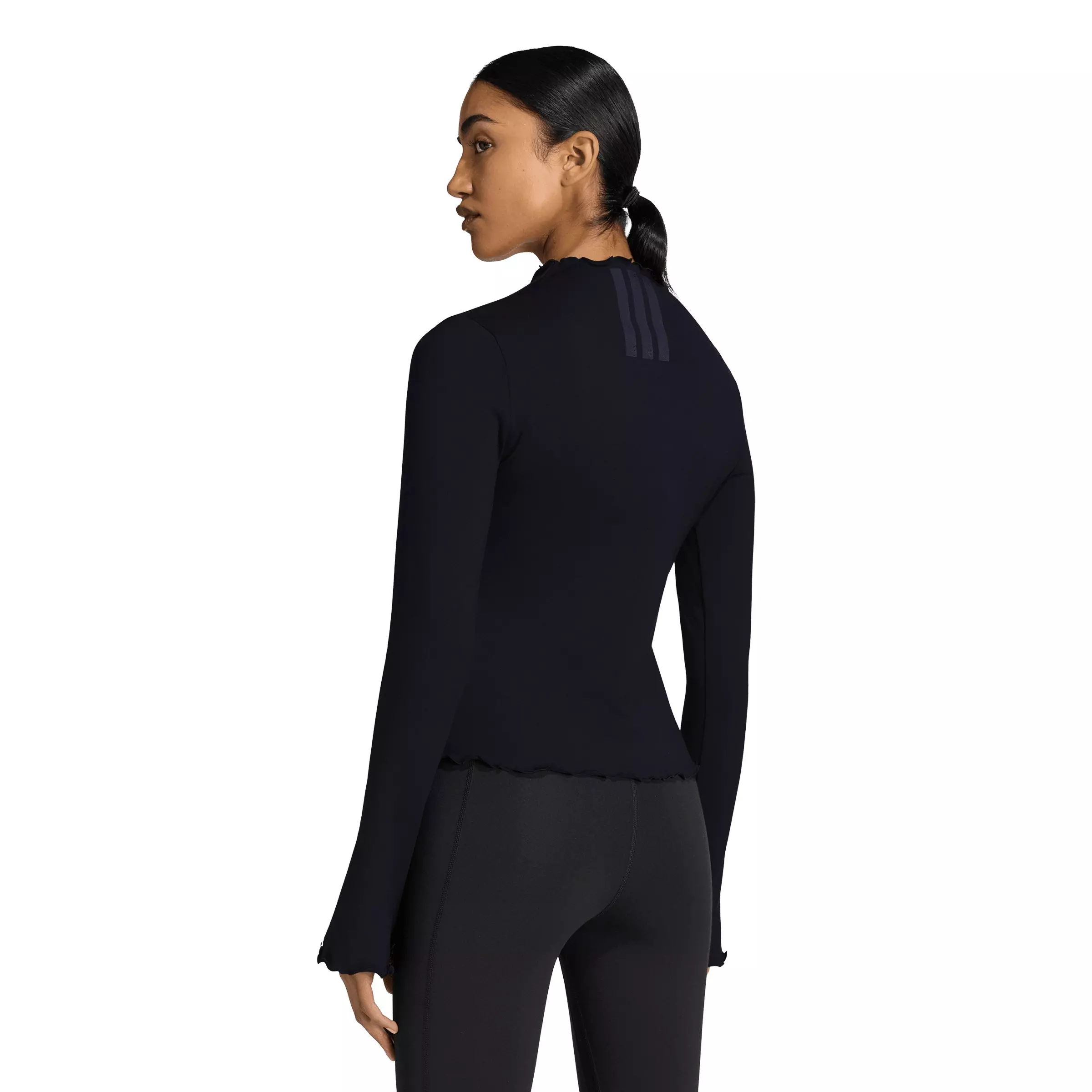 adidas Women's All Me Winterized Long Sleeve T-Shirt - Black - BLACK