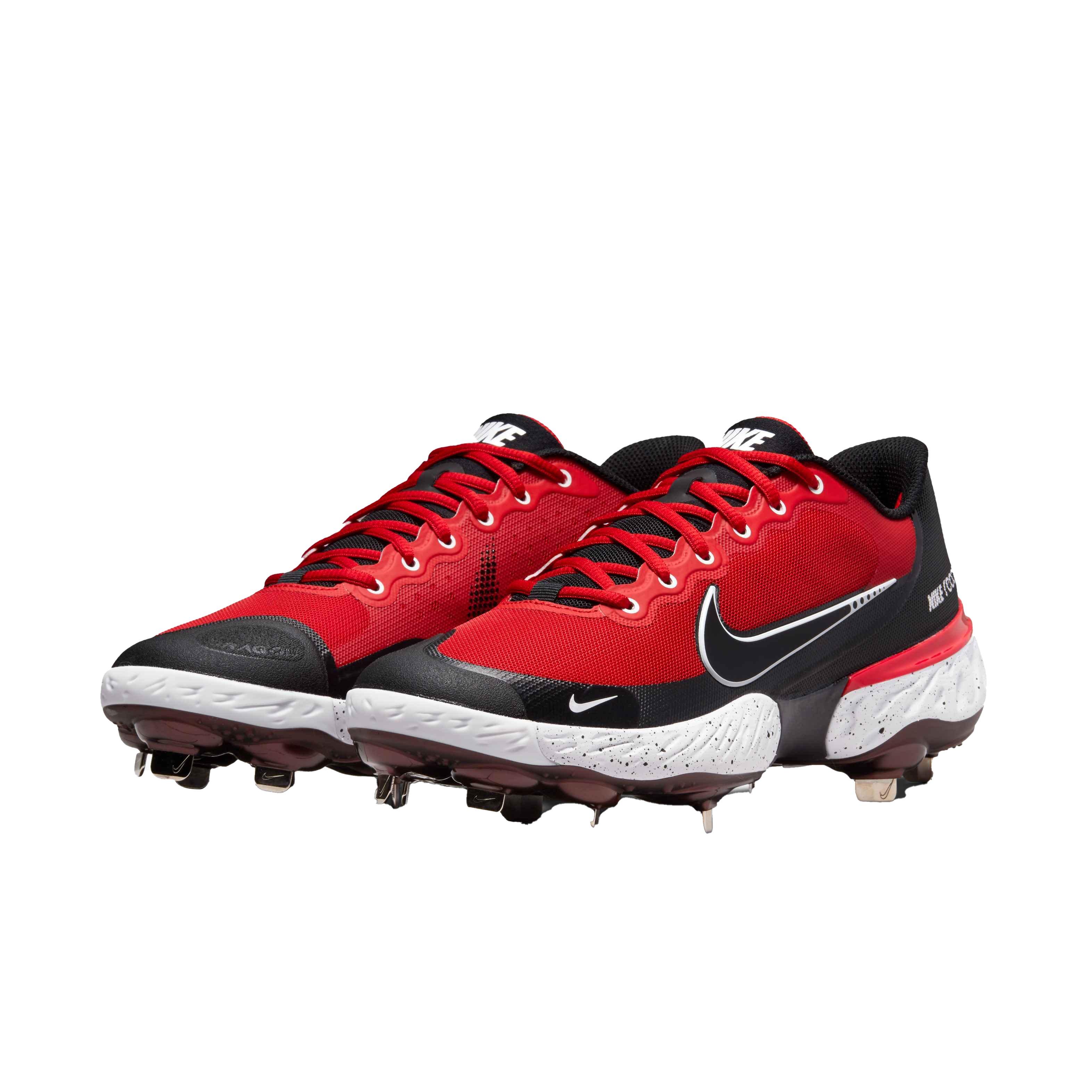 Red and black nike baseball cleats sale