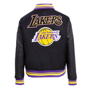 Pro Standard Women's Los Angeles Lakers Retro Classic Varsity Jacket - Black/Purple