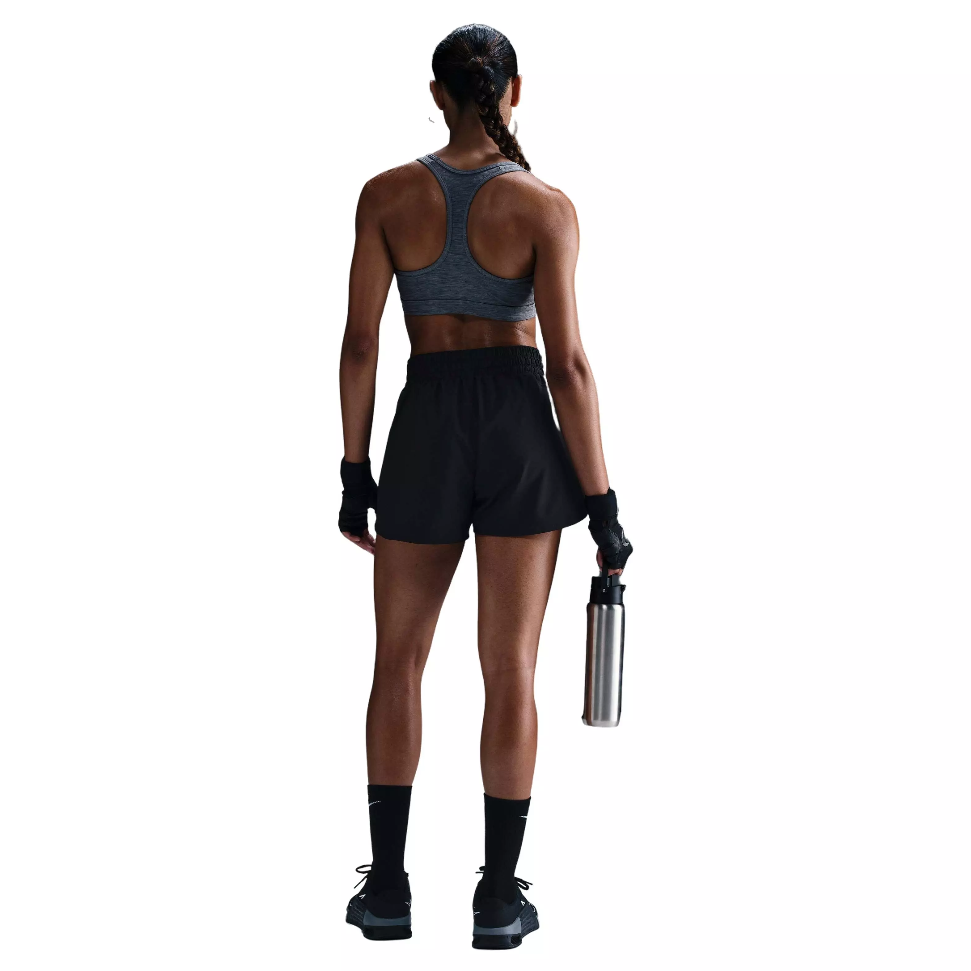 Nike Women's One Dri-FIT 2-in-1 Shorts - Black - BLACK