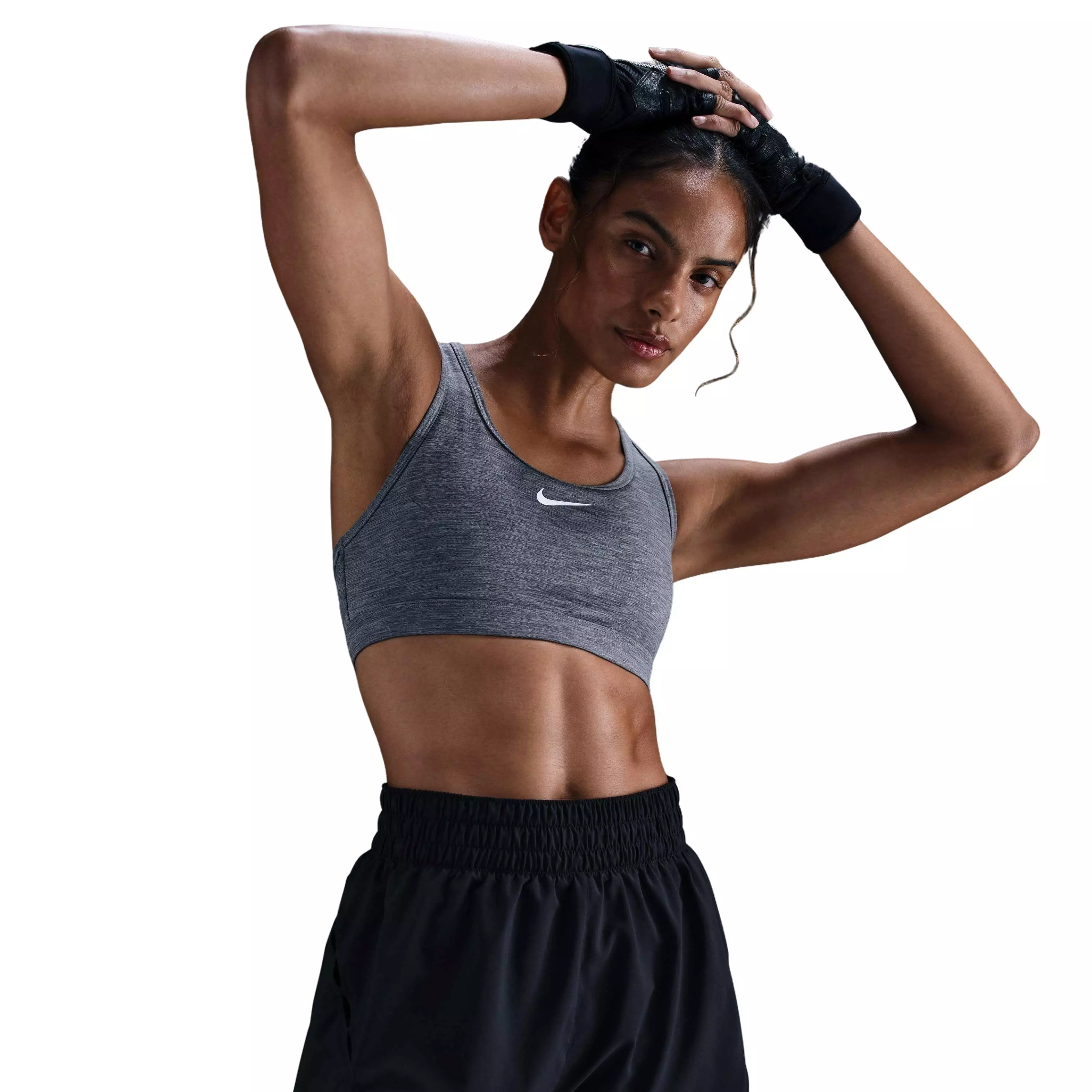 Nike Women's One Dri-FIT 2-in-1 Shorts -Black - BLACK