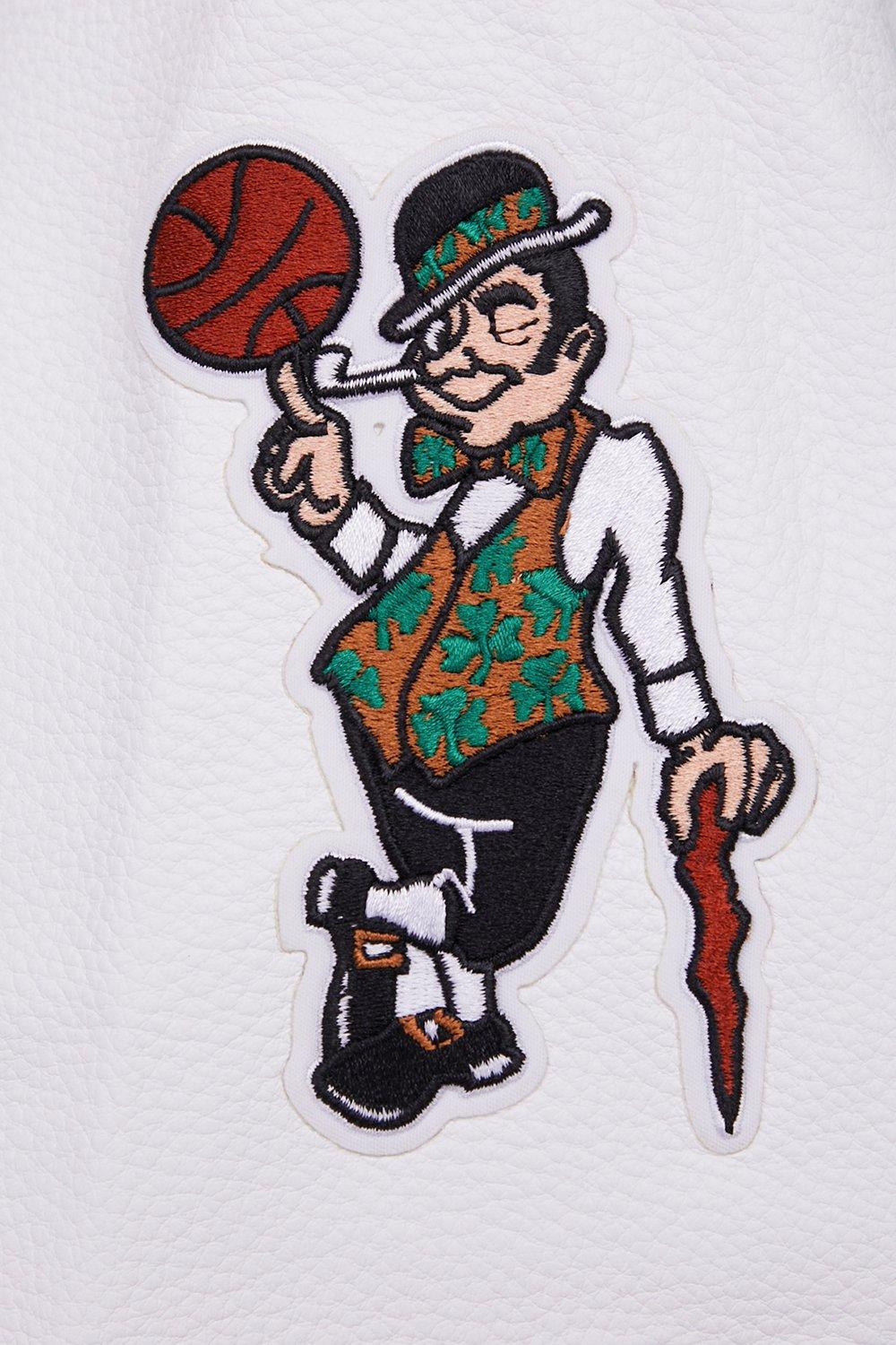 Pro Standard Women's Boston Celtics Retro Classic Varsity Jacket - Green/White - GREEN/WHITE Thumbnail View 9