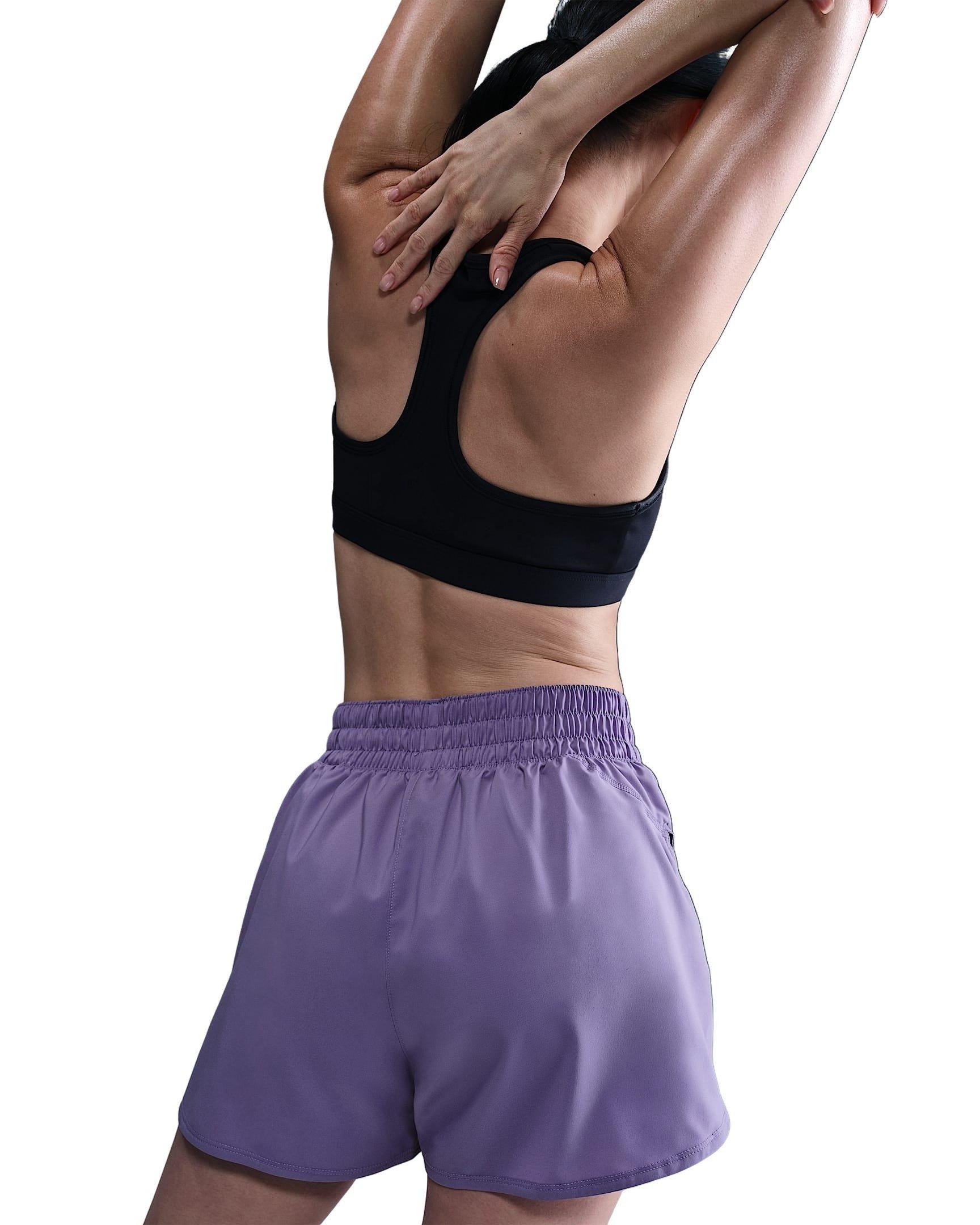 Nike Women's One Dri-FIT 2-in-1 Shorts -Purple - PURPLE Thumbnail View 2