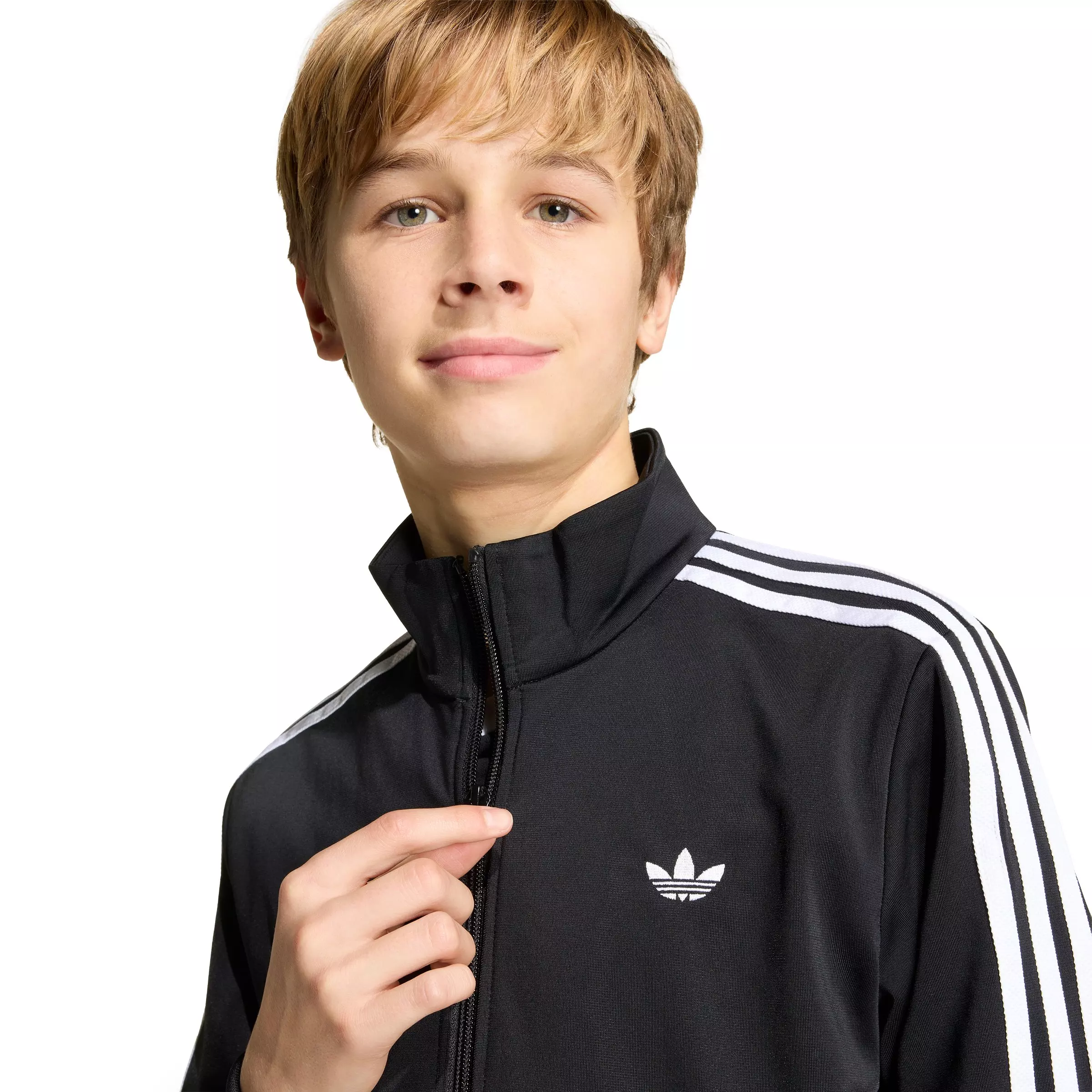adidas Originals Big Kids' Disney Firebird Track Top - Black - BLACK