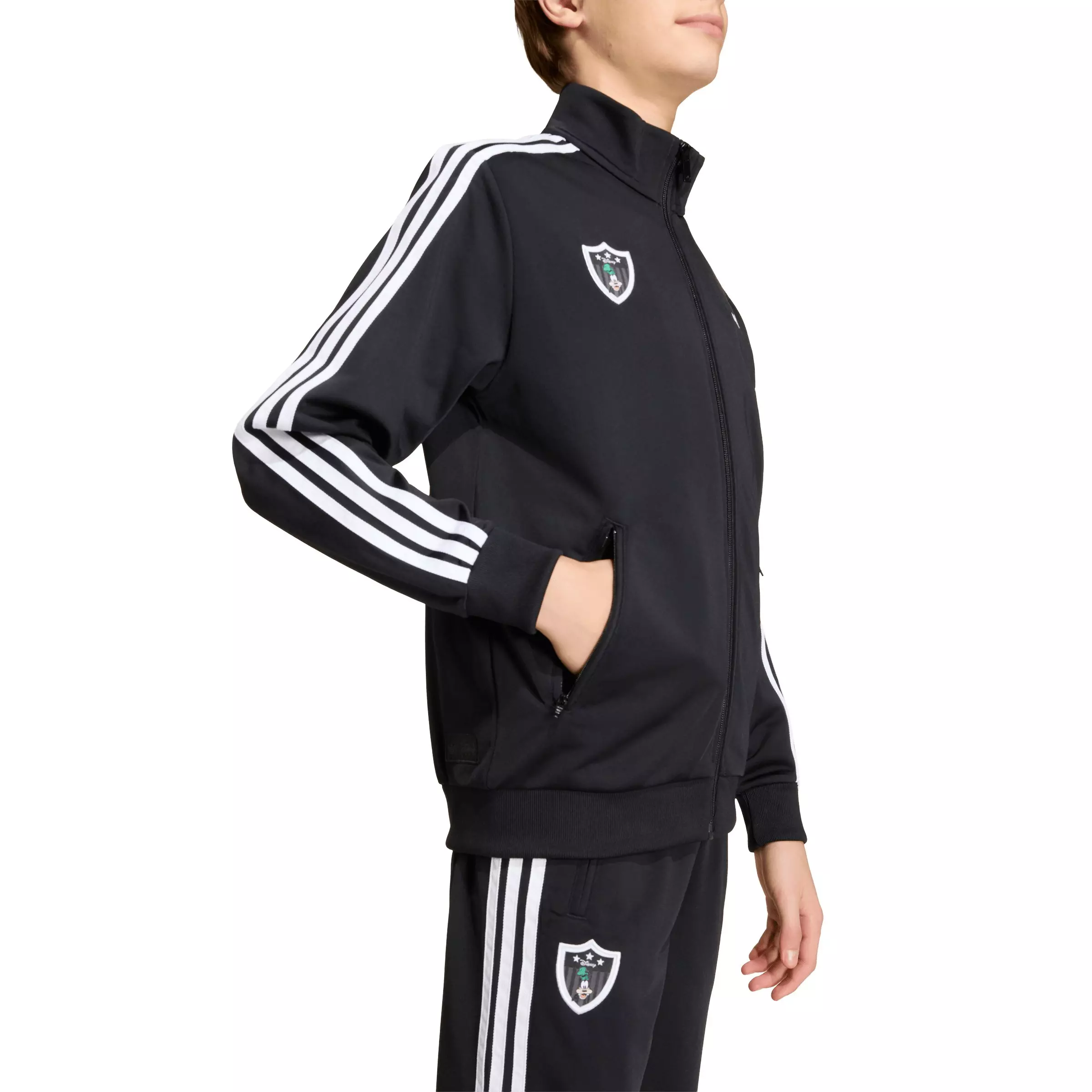 adidas Originals Big Kids' Disney Firebird Track Top - Black - BLACK