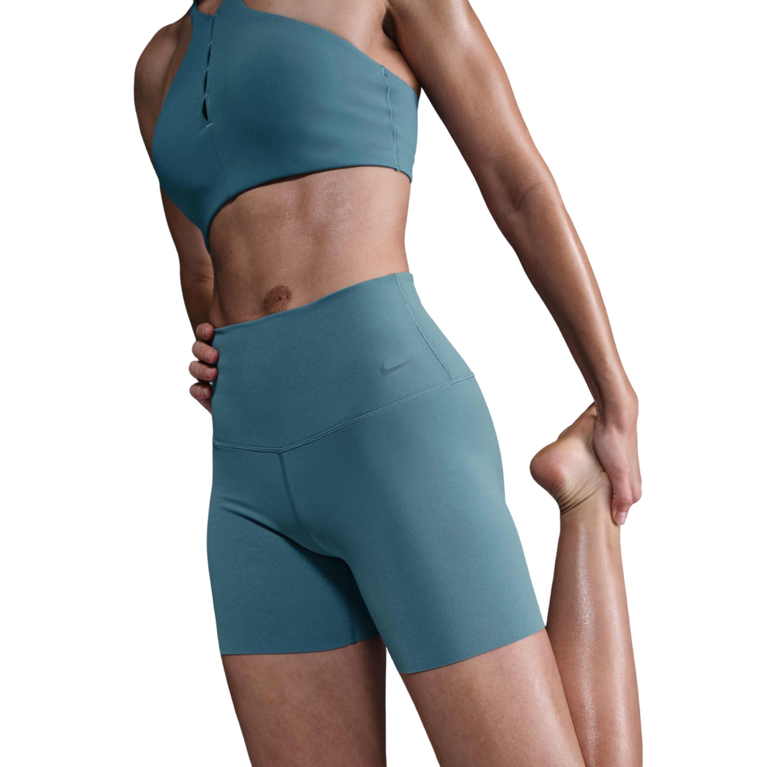Nike Women's Zenvy Gentle-Support High-Waisted 5" Biker Shorts -Blue - BLUE Thumbnail View 1
