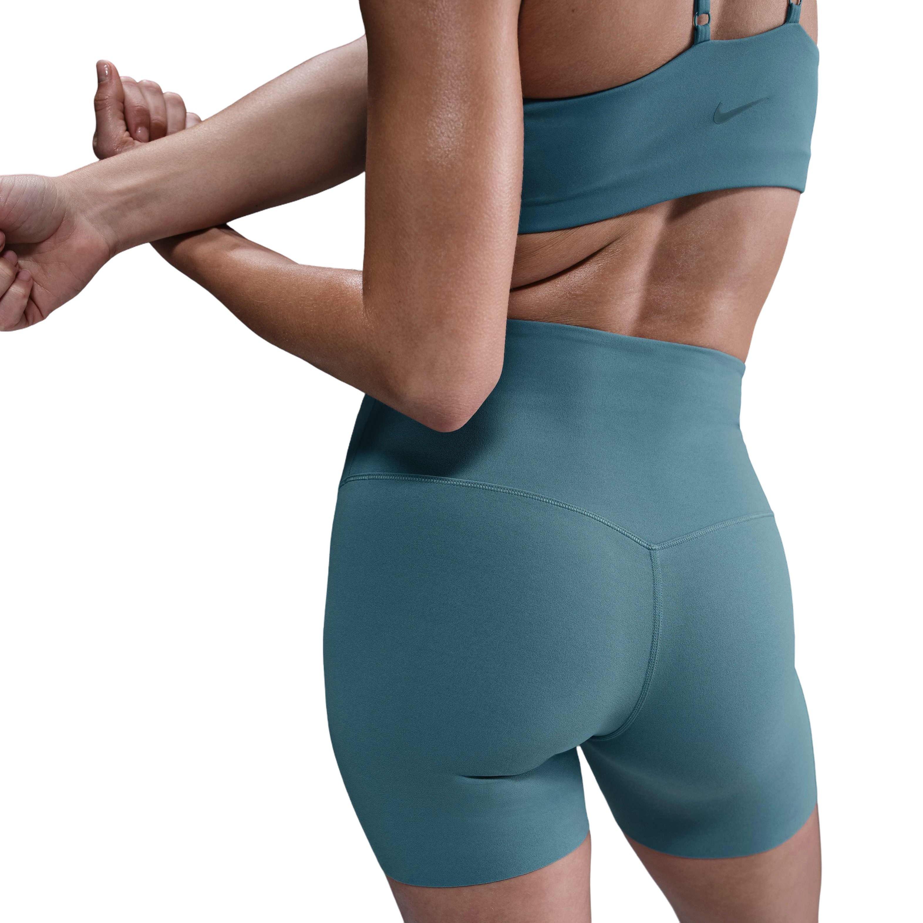 Nike Women's Zenvy Gentle-Support High-Waisted 5" Biker Shorts -Blue - BLUE Thumbnail View 2