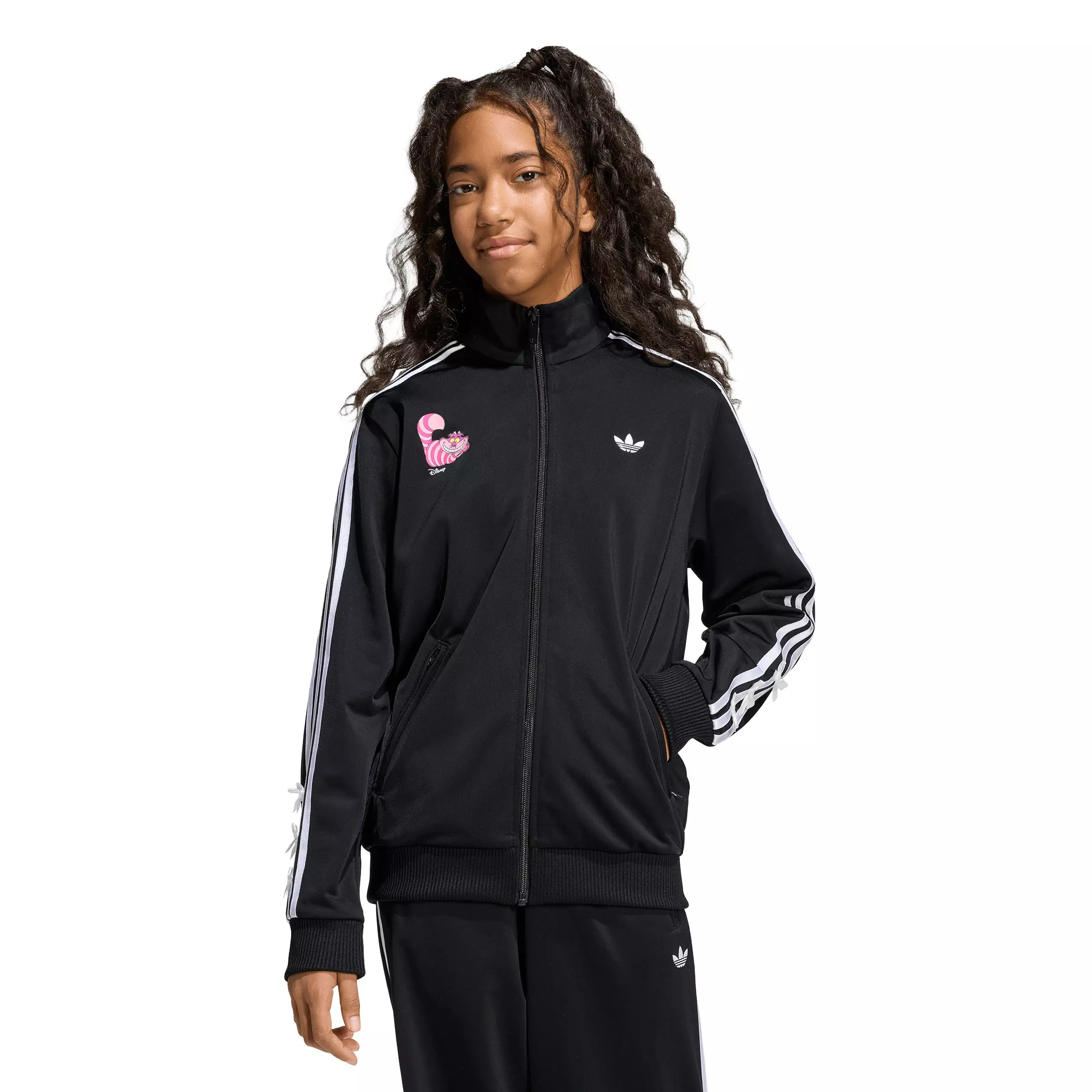 adidas Originals Big Kids' Firebird Disney Track Top - Black - BLACK