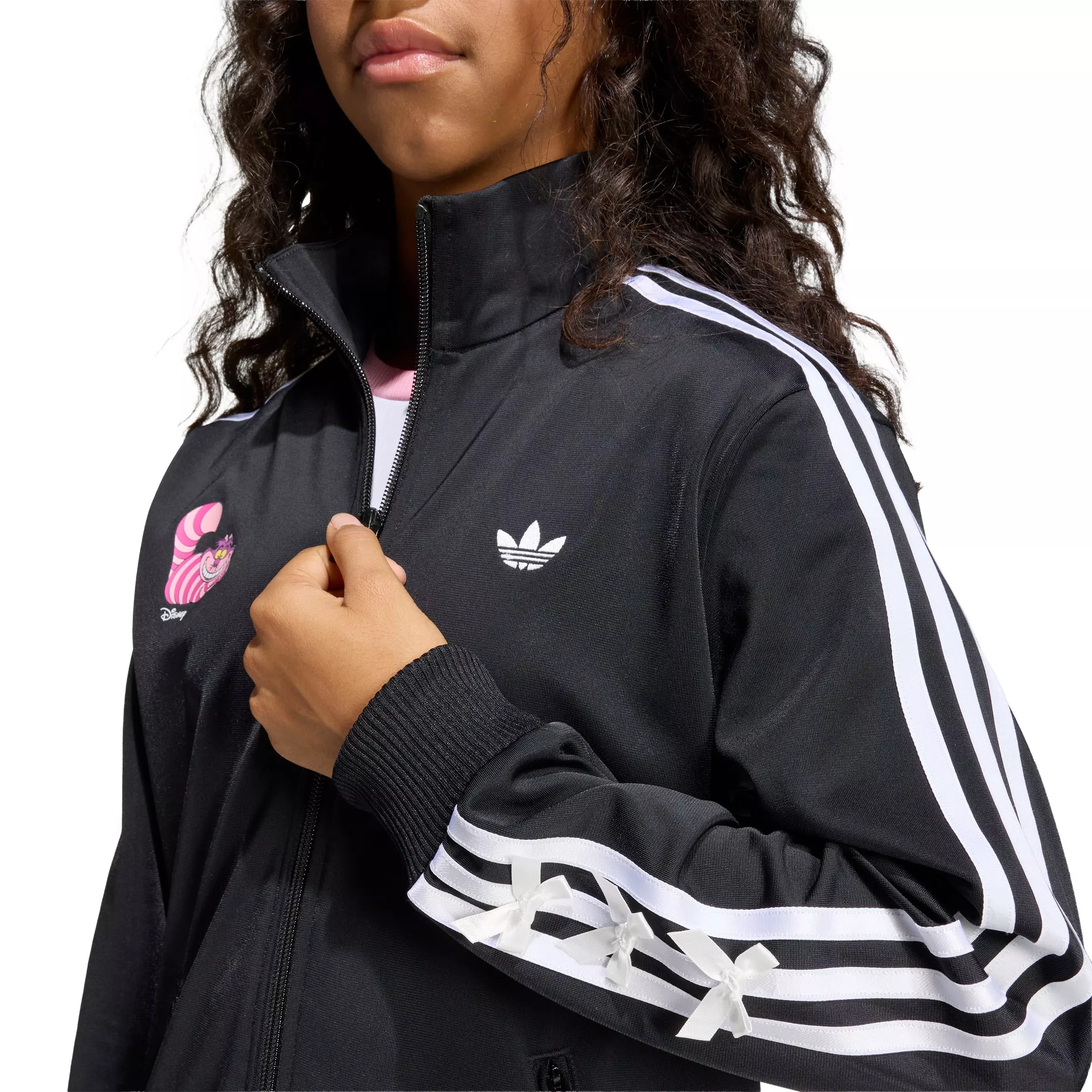 adidas Originals Big Kids' Firebird Disney Track Top - Black - BLACK
