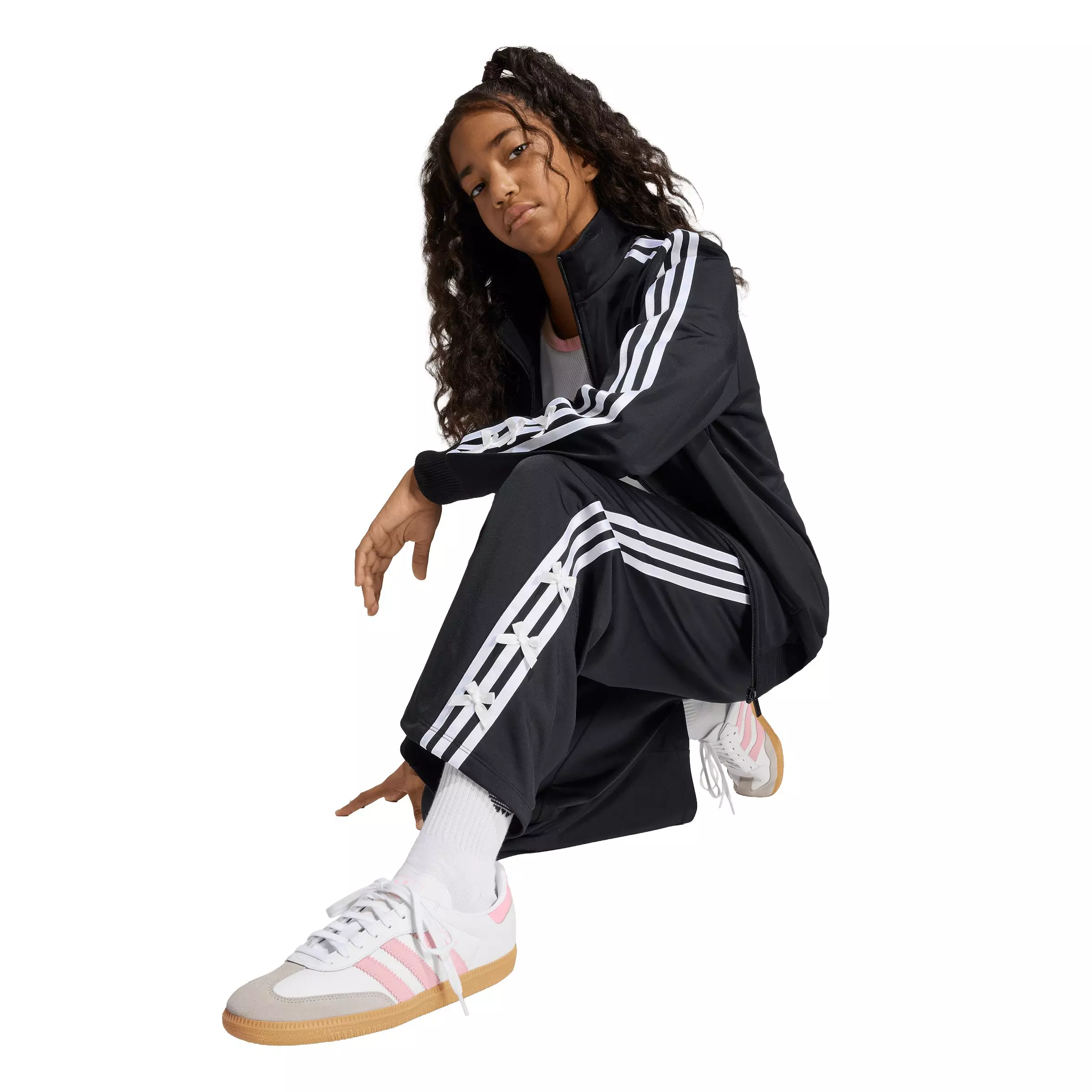 adidas Originals Big Kids' Firebird Disney Track Top - Black - BLACK