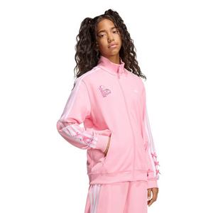 adidas Originals Big Girls' Disney Firebird Track Top - Pink