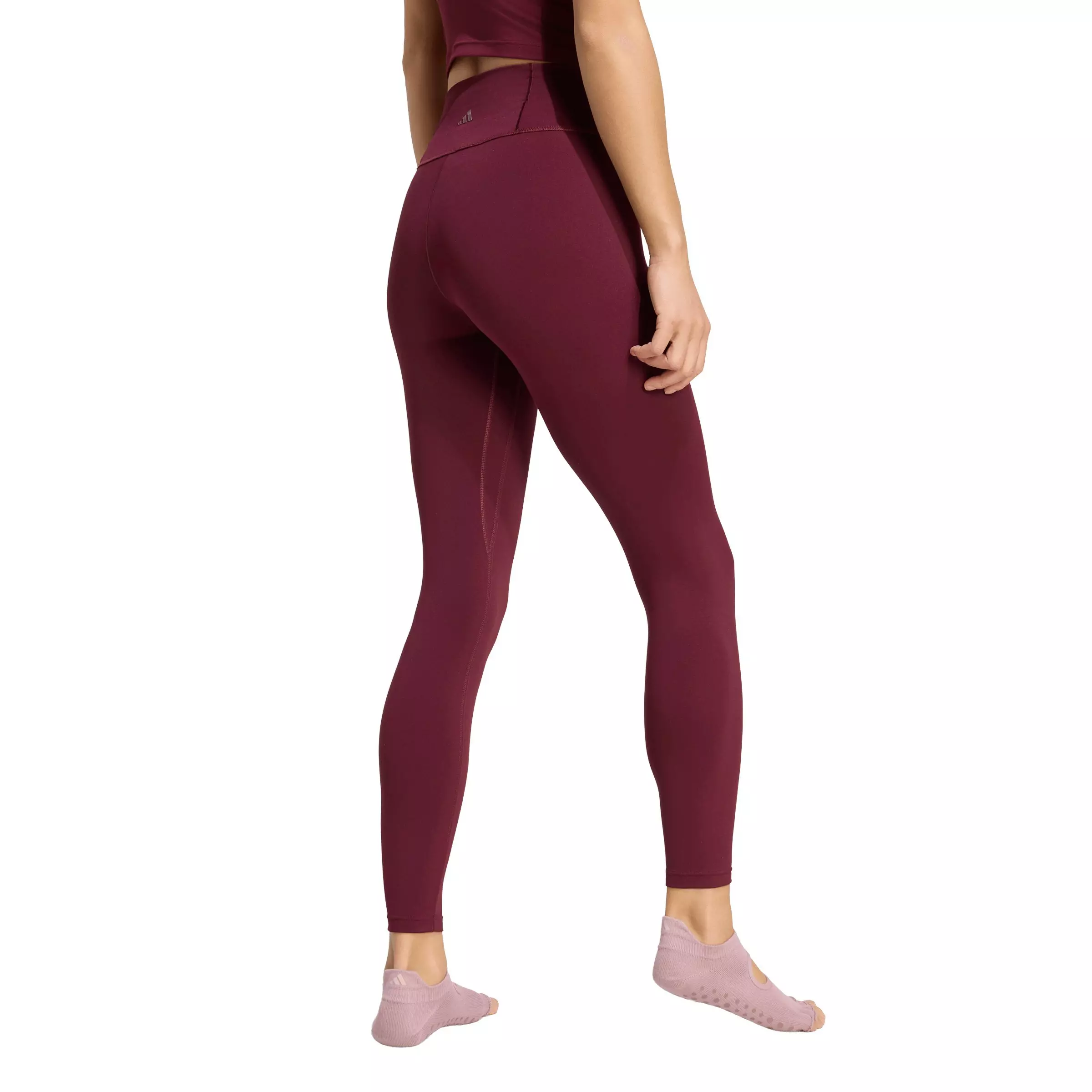 adidas Women's All Me 7/8 Leggings - Maroon - MAROON