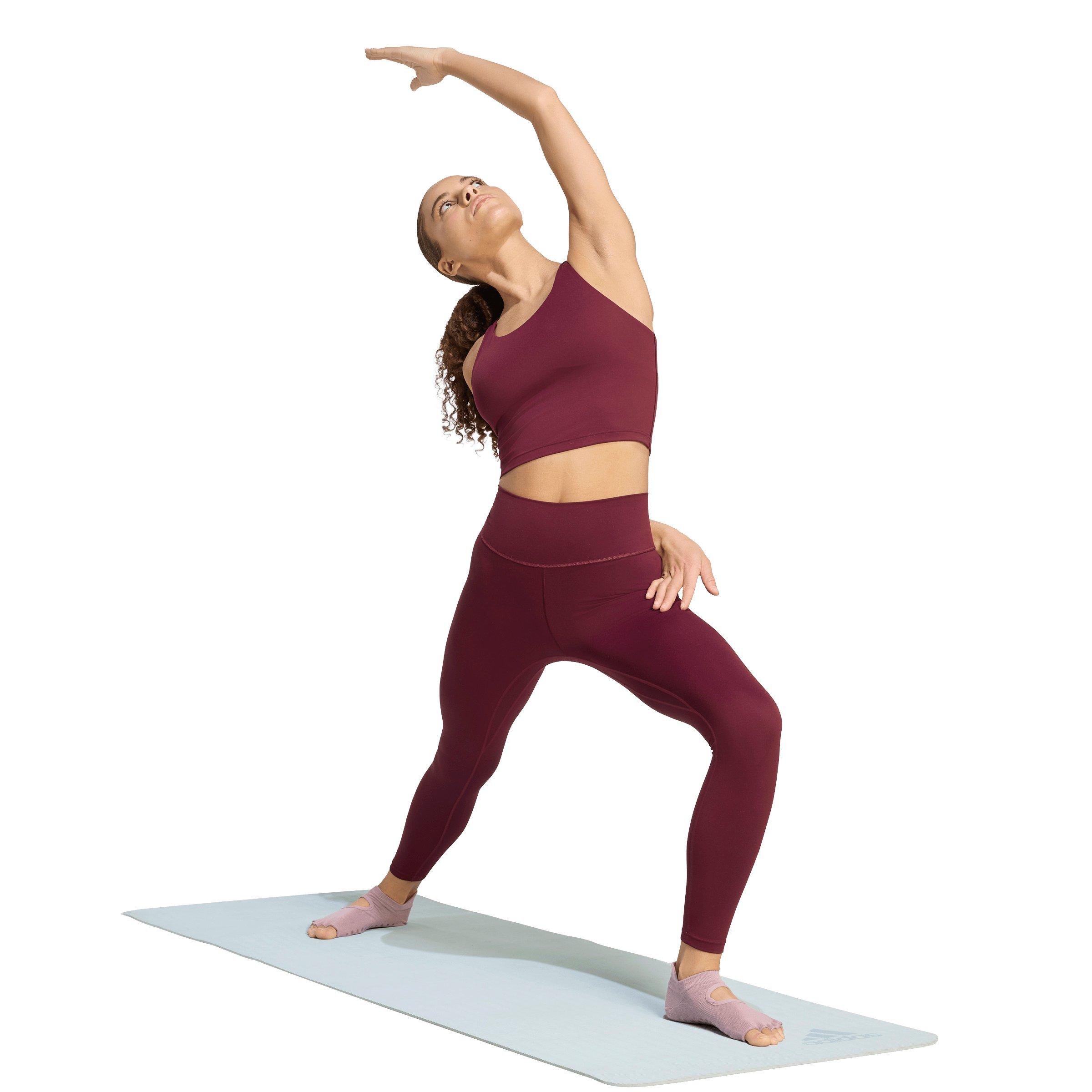 adidas Women's All Me 7/8 Leggings - Maroon - MAROON
