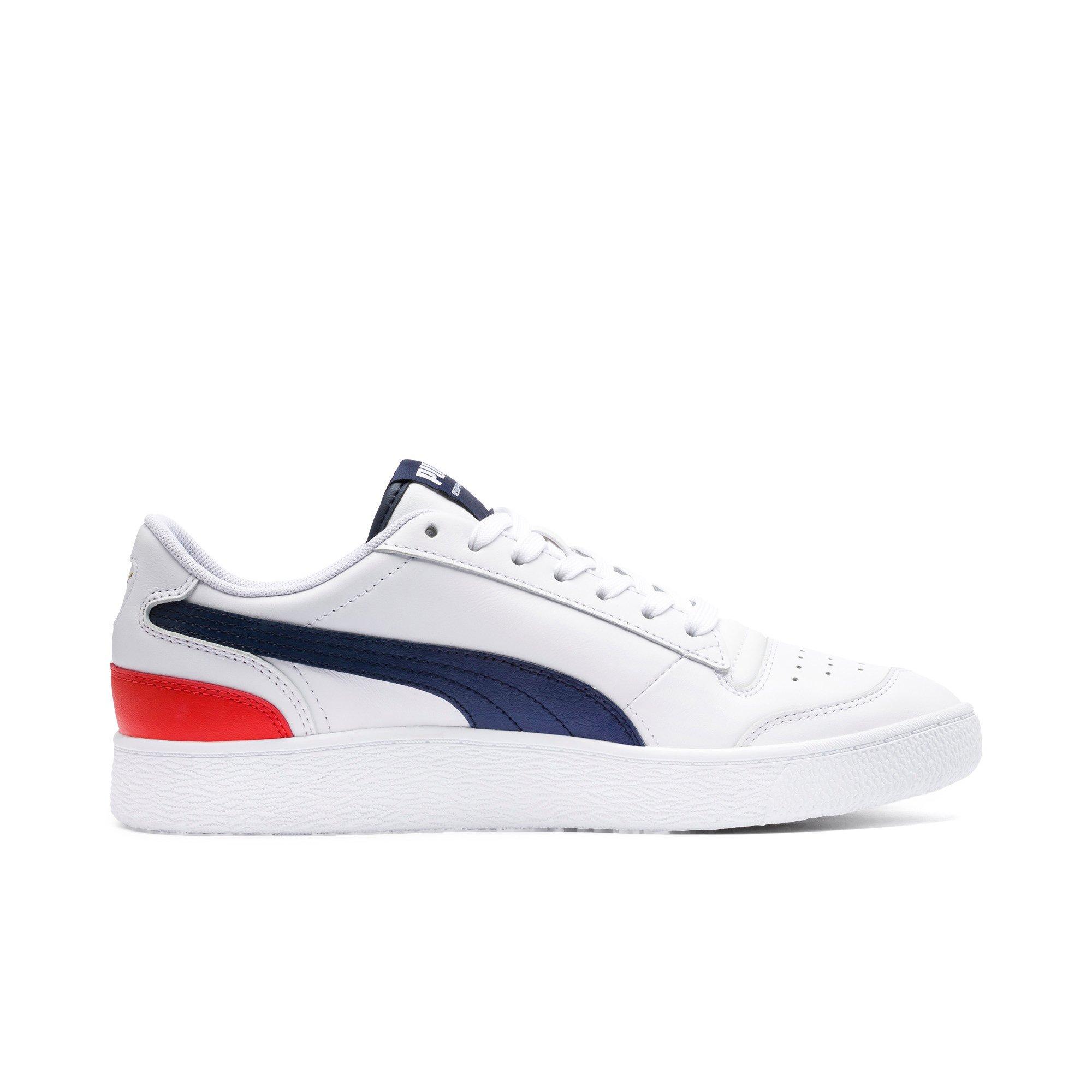 puma red white and blue sneakers