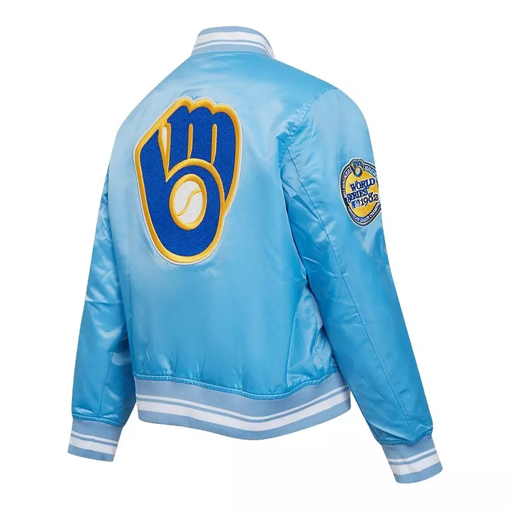 Pro Standard Women's Memphis Grizzlies Retro Classic Varsity Jacket - Blue - BLUE