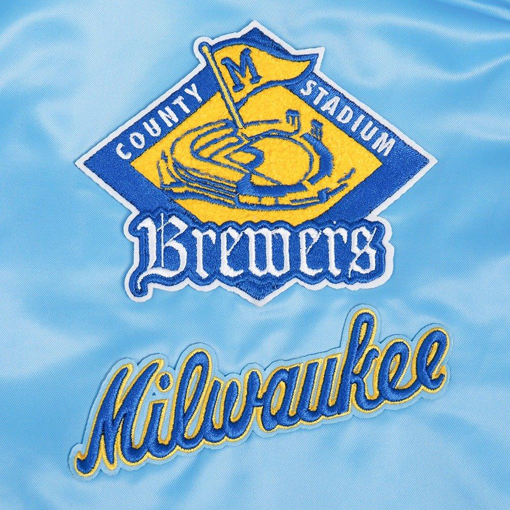 Pro Standard Women's Memphis Grizzlies Retro Classic Varsity Jacket - Blue - BLUE Thumbnail View 5